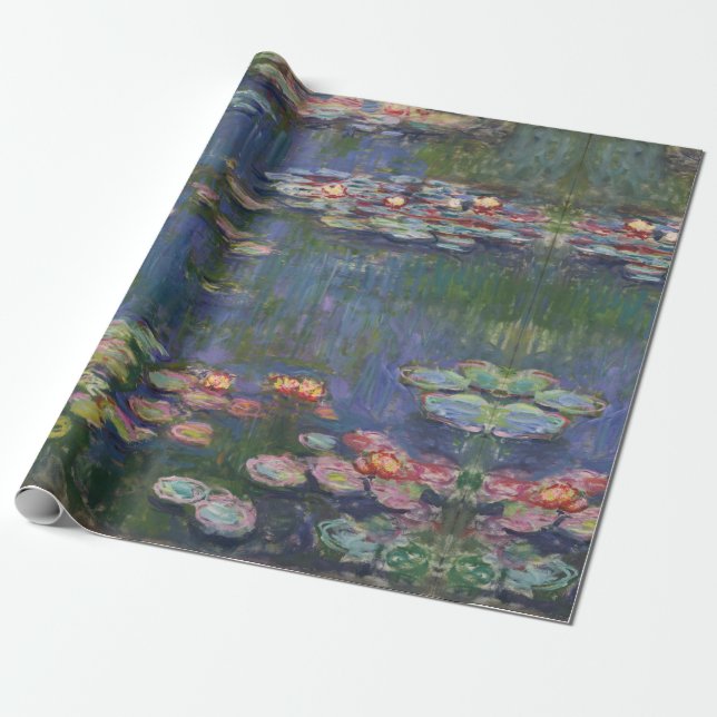 Claude Monet Water Lilies 1916 Fine Art Wrapping Paper (Unrolled)