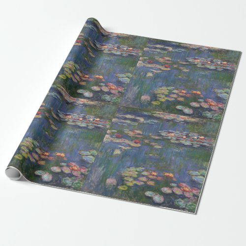 Claude Monet Water Lilies 1916 Fine Art Wrapping Paper