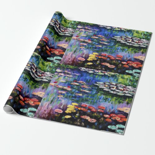 Claude Monet Water Lilies 1916 Fine Art Wrapping Paper