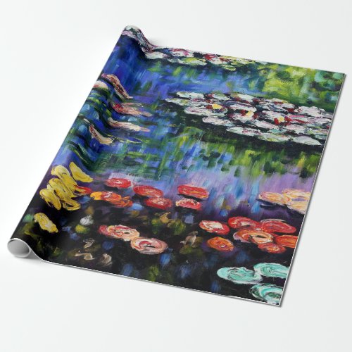 Claude Monet Water Lilies 1916 Fine Art Wrapping Paper