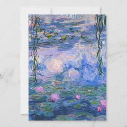 Claude Monet _ Water Lilies 1916 Holiday Card