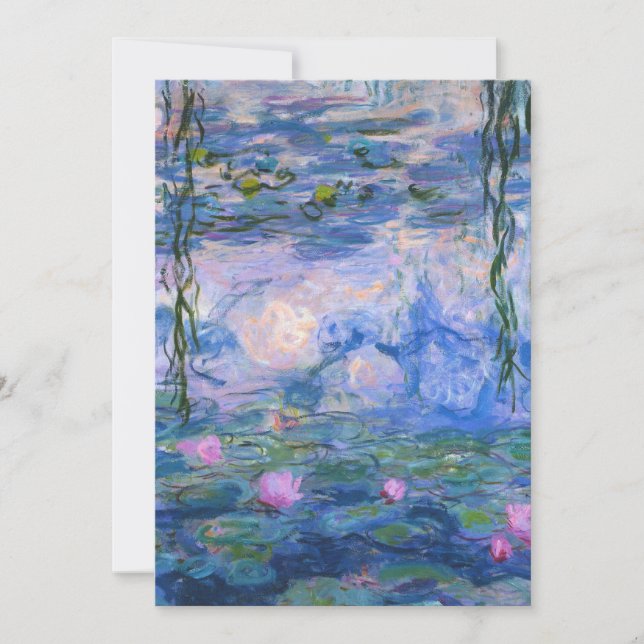 Claude Monet - Water Lilies, 1916 Invitation (Front)