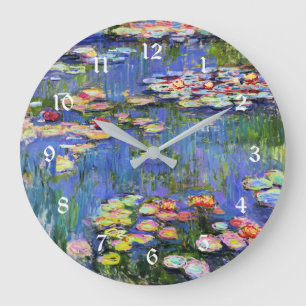Claude Monet - Water Lilies, 1916, Large Clock