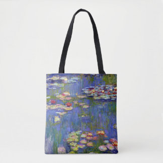 Water Lily Flower Bags Handbags Zazzle Claude Monet Water Lilies 1916 Tote Bag