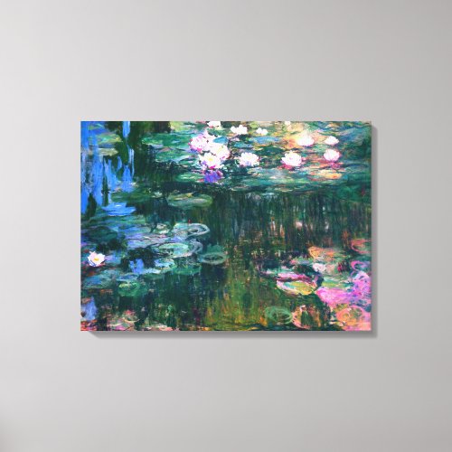 Claude Monet _ Water Lilies 1917 Canvas Print