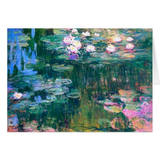Claude Monet Water Lilies 1917 Cards (Front Horizontal)