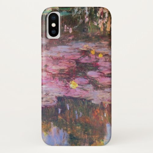 Claude Monet _ Water Lilies 1917 iPhone X Case