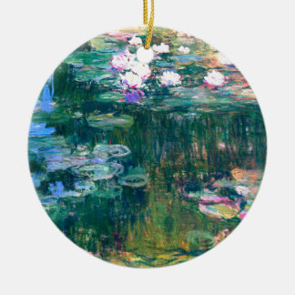 Claude Monet Water Lilies 1917 Ceramic Ornament