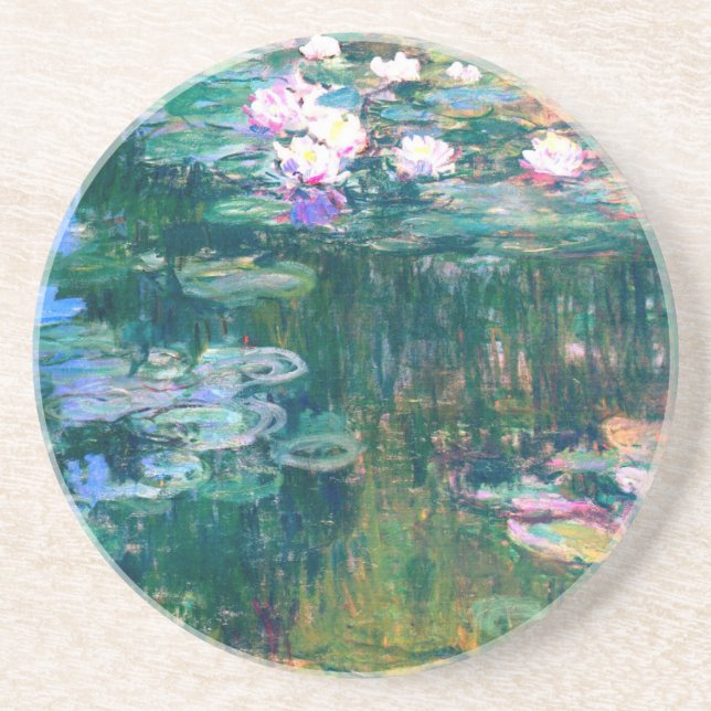 Claude Monet Water Lilies 1917 Drink Coaster (Front)