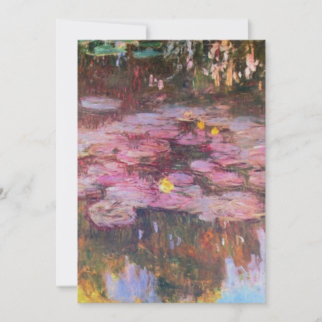 Claude Monet - Water Lilies 1917 Holiday Card (Front)