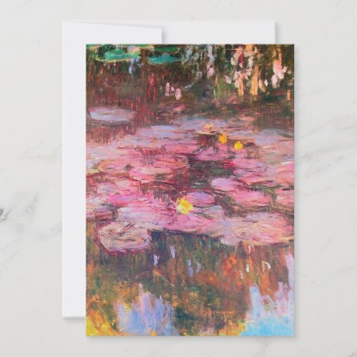 Claude Monet _ Water Lilies 1917 Holiday Card