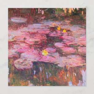 Claude Monet - Water Lilies 1917 Invitation