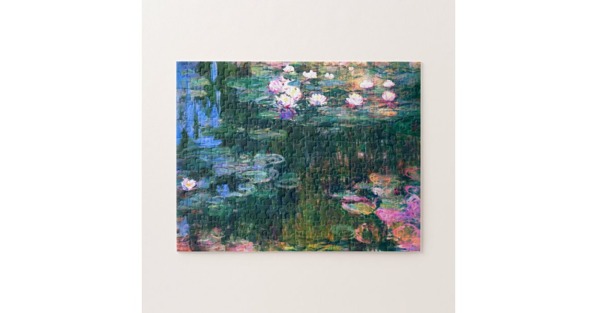 Claude Monet - Water Lilies (1917) Jigsaw Puzzle | Zazzle