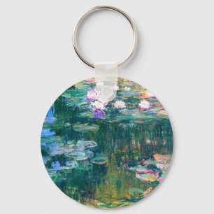 Claude Monet Water Lilies 1917 Keychain