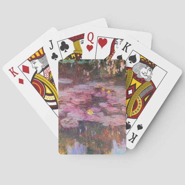 Claude Monet - Water Lilies 1917 Poker Cards (Back)