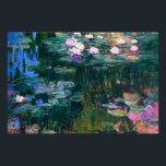 Claude Monet - Water Lilies (1917) Poster<br><div class="desc">Claude Monet's "Water Lilies" is a renowned series of paintings created by the French impressionist artist in the year 1917. This series depicts Monet's beloved water garden, which he cultivated at his home in Giverny, France. The painting "Water Lilies" from this series showcases Monet's signature style of capturing the essence...</div>