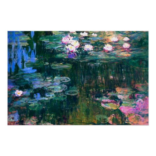 Claude Monet _ Water Lilies 1917 Poster