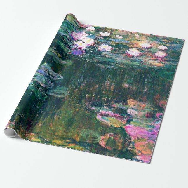 Claude Monet - Water Lilies (1917) Wrapping Paper (Unrolled)