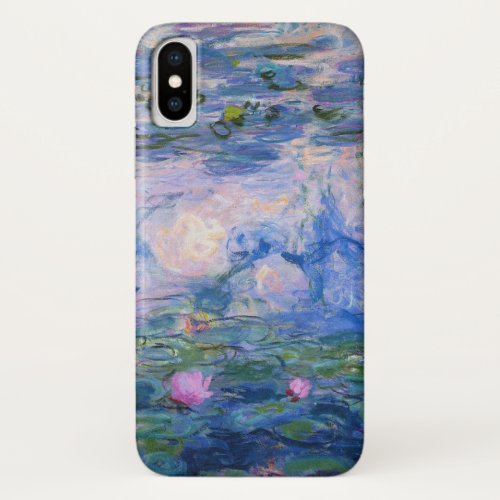 Claude Monet _ Water Lilies 1919 iPhone X Case