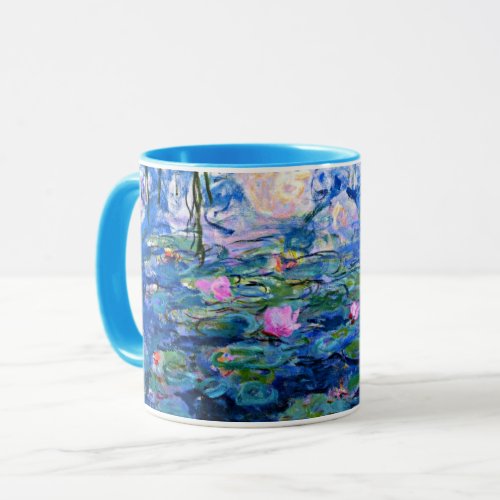 Claude Monet _ Water Lilies 1919 famous painting Mug