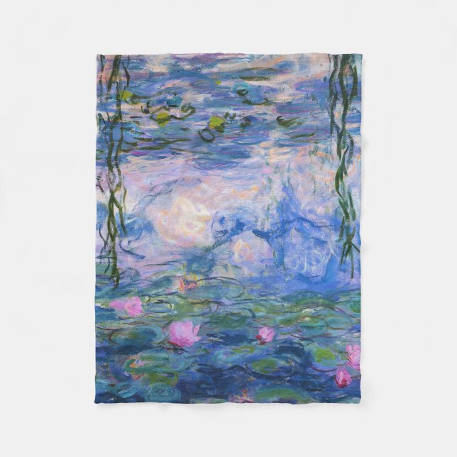 Claude Monet - Water Lilies 1919 Fleece Blanket (Front)