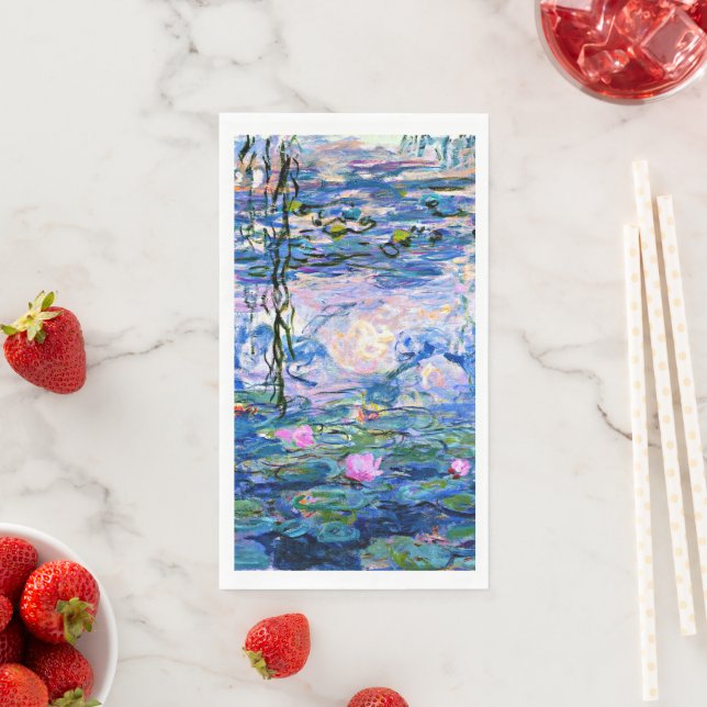 Claude Monet - Water Lilies, 1919, Paper Guest Towels (Insitu)