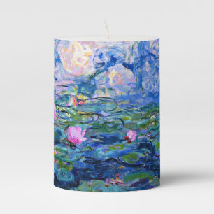 Claude Monet - Water Lilies, 1919, Pillar Candle