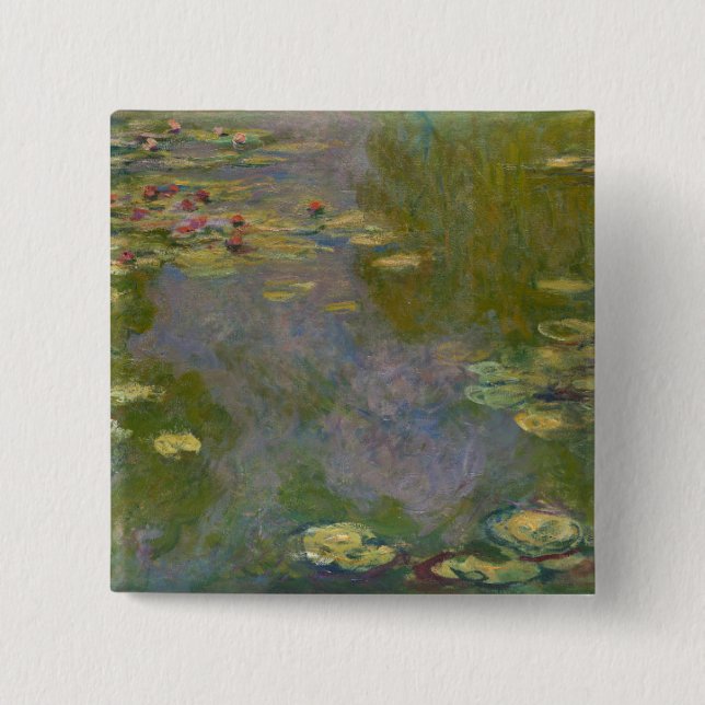 Claude Monet | Water Lilies, 1919 Pinback Button (Front)