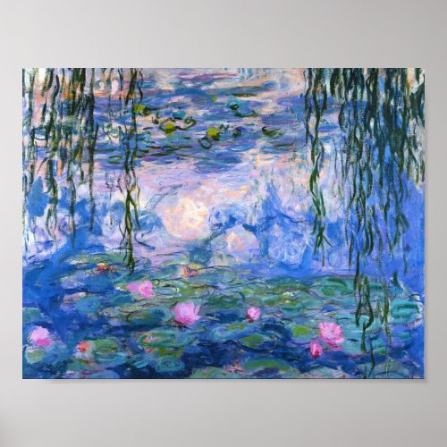 Claude Monet Water Lilies 1919 Poster