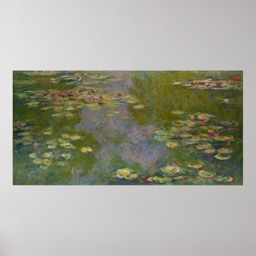 Claude Monet  Water Lilies 1919 Poster