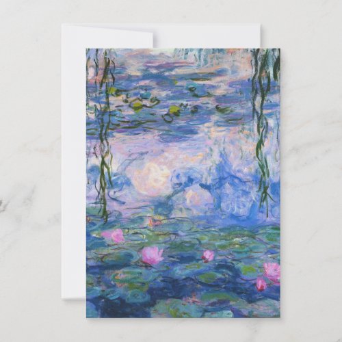 Claude Monet _ Water Lilies 1919 Thank You Card