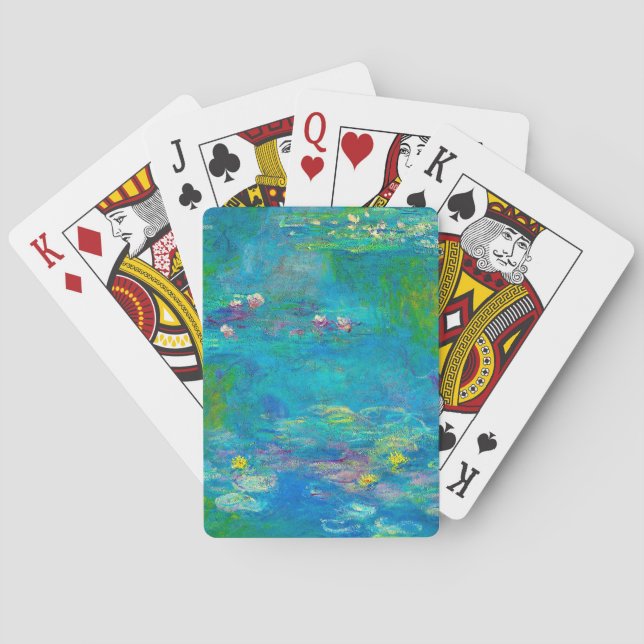Claude Monet "Water lilies" 1. Poker Cards (Back)