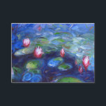 Claude Monet: Water Lilies 2 Business Card<br><div class="desc">A colorful classic business card featuring beautiful water lilies, painted by the French impressionist painter Claude Monet.
com</div>