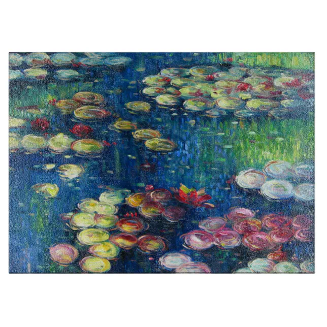 Claude Monet Water Lilies 3 Cutting Board Zazzle 