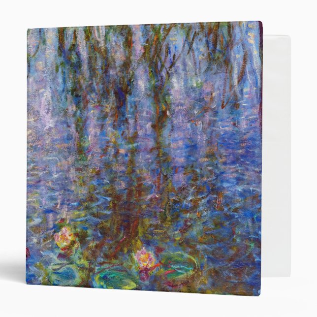 Claude Monet - Water Lilies 3 Ring Binder (Front/Inside)