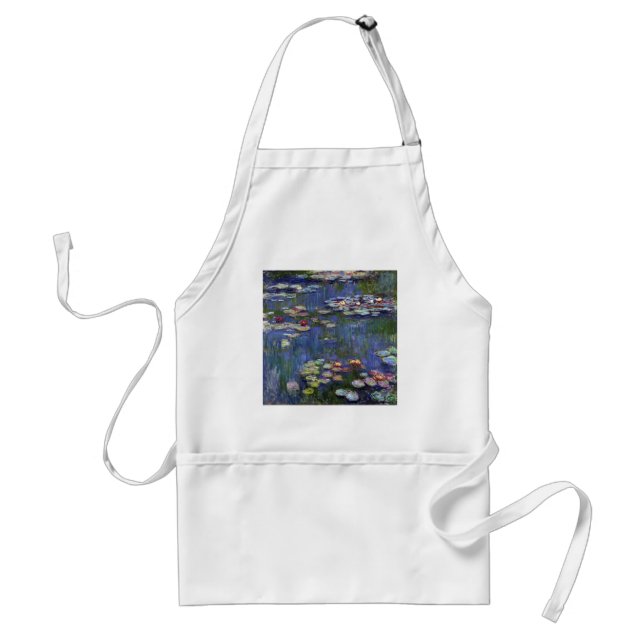 Claude Monet Water Lilies Adult Apron (Front)