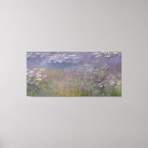 Claude Monet  Water Lilies Agapanthus Canvas Print