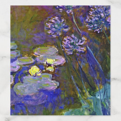 Claude Monet Water Lilies Agapanthus Envelope Liner