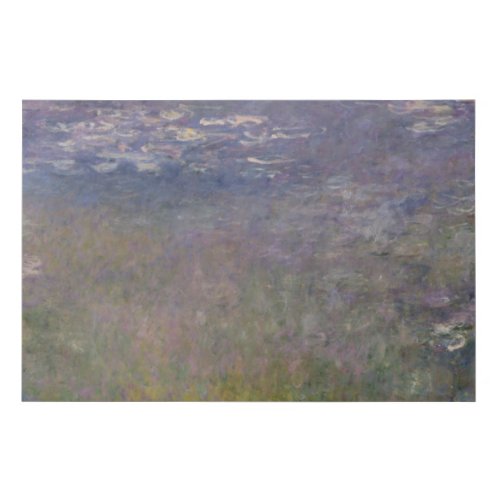 Claude Monet  Water Lilies Agapanthus Faux Canvas Print