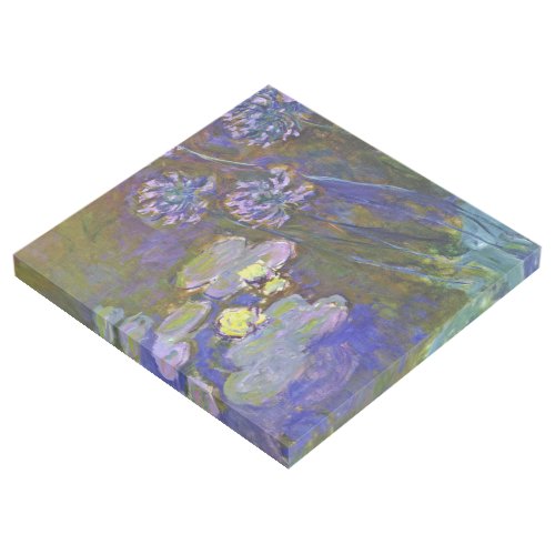 Claude Monet Water Lilies Agapanthus Gallery Wrap