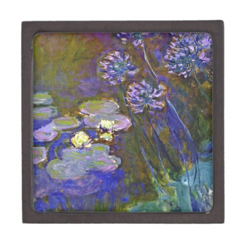 Claude Monet Water Lilies Agapanthus Gift Box