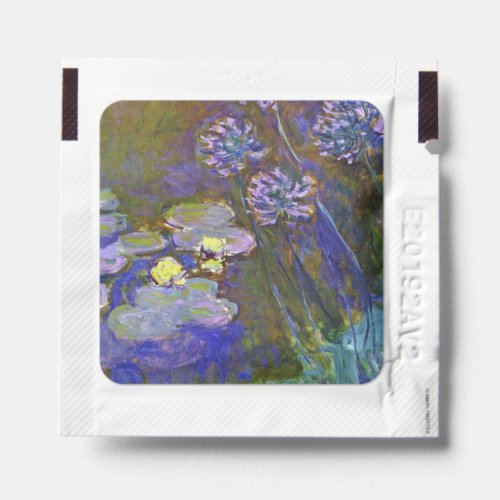 Claude Monet Water Lilies Agapanthus Hand Sanitizer Packet