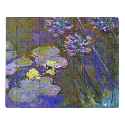 Claude Monet Water Lilies Agapanthus Jigsaw Puzzle