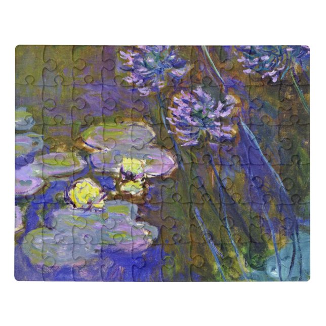 Claude Monet Water Lilies Agapanthus Jigsaw Puzzle (Puzzle Horizontal)