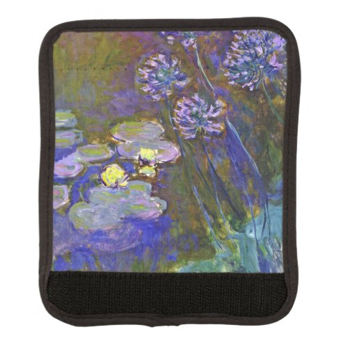 Claude Monet Water Lilies Agapanthus Luggage Handle Wrap