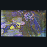 Claude Monet Water Lilies Agapanthus Place Card Holder<br><div class="desc">Claude Monet's Water Lilies and Agapanthus - Claude Monet's Water Lilies and Agapanthus is a wonderful impressionistic painting by one of the master flower artists of all time. The water garden is alive with color and emotion, as the purple Agapanthus flow up from their blue and green stems. The water...</div>