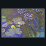 Claude Monet Water Lilies Agapanthus Tissue Paper<br><div class="desc">Claude Monet's Water Lilies and Agapanthus - Claude Monet's Water Lilies and Agapanthus is a wonderful impressionistic painting by one of the master flower artists of all time. The water garden is alive with color and emotion, as the purple Agapanthus flow up from their blue and green stems. The water...</div>