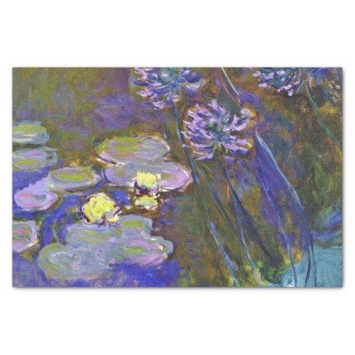 Claude Monet Water Lilies Agapanthus Tissue Paper