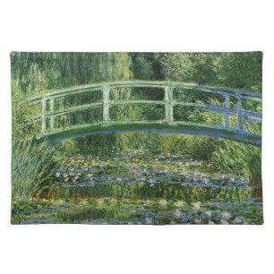 Claude Monet Water Lilies and Japanese Bridge Cloth Placemat