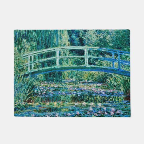 Claude Monet _ Water Lilies And Japanese Bridge Doormat